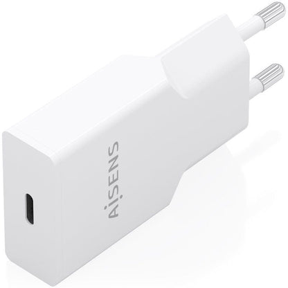 Carregador de Parede GaN Aisens A110-0999/ 1xUSB Tipo-C/ 25W/ Branco