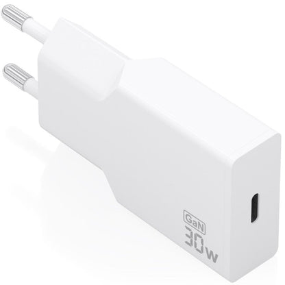 Carregador de Parede GaN Aisens A110-1001/ 1xUSB Tipo-C/ 30W/ Branco