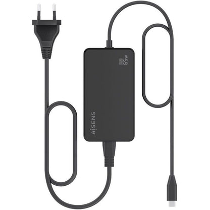 Carregador de Secretária GaN Aisens ASCH-1PD65D068-BK/ 1xUSB Tipo-C/ 65W