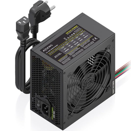 Fonte de Alimentação Aisens ASPC-500ATX-PSEBK/ 500W/ Ventoinha 12cm