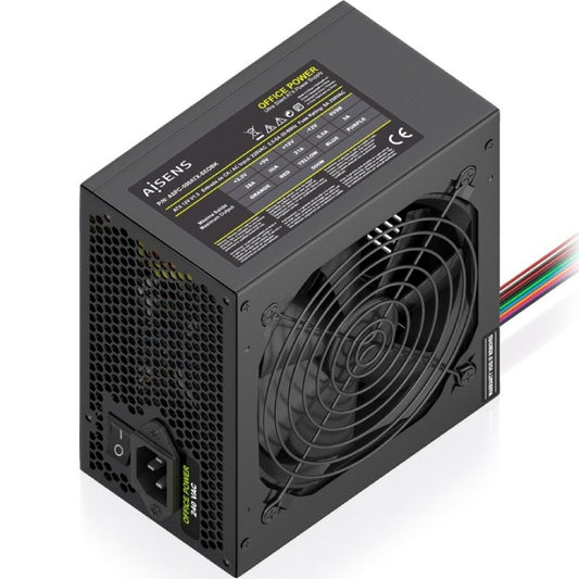 Fonte de Alimentação Aisens ASPC-500ATX-SEOBK/ 500W/ Ventoinha 12cm