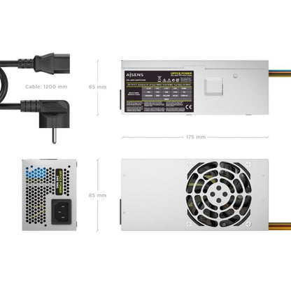 Fuente de Alimentación TFX Aisens ASPC-500TFX-PSE/ 500W/ Ventilador 8cm