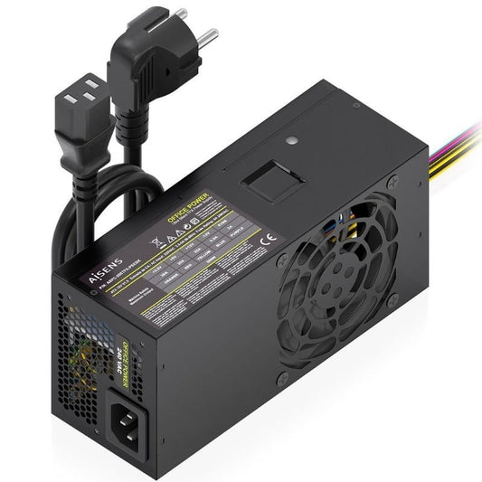 Fonte de Alimentação TFX Aisens ASPC-500TFX-PSEBK/ 500W/ Ventoinha 8cm