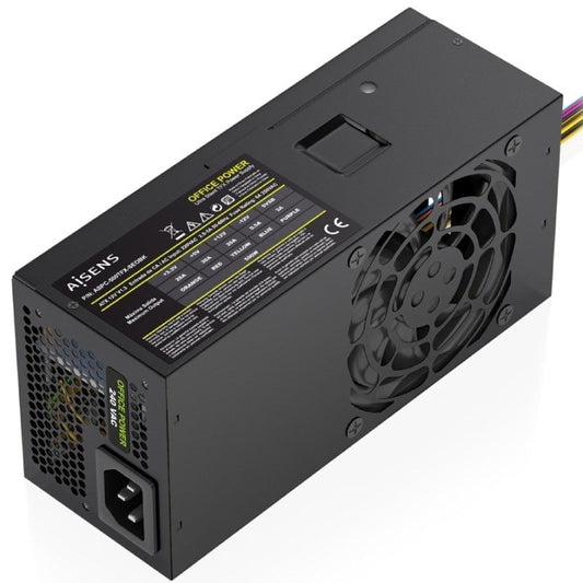 Fonte de Alimentação TFX Aisens ASPC-500TFX-SEOBK/ 500W/ Ventoinha 8cm