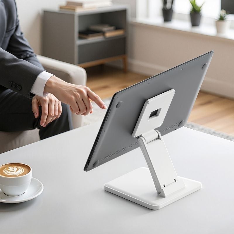 Suporte de secretária para monitor Aisens DT27T-445/ Inclinável/ até 10kg
