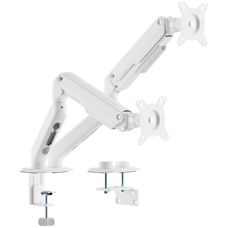 Suporte de Secretária com Contrapeso para 2 Monitores Aisens DT32TSR-439/ Giratório/ Inclinável/ até 9kg