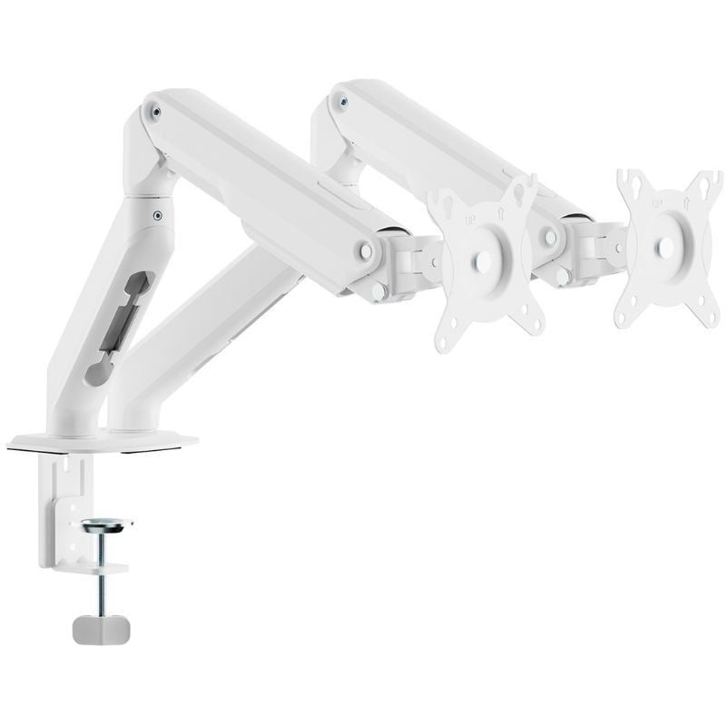 Suporte de Secretária com Contrapeso para 2 Monitores Aisens DT32TSR-439/ Giratório/ Inclinável/ até 9kg
