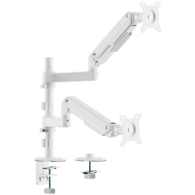 Suporte de Mesa com Contrapeso para 2 Monitores Aisens DT32TSR-441/ Rotativo/ Inclinável/ até 9kg