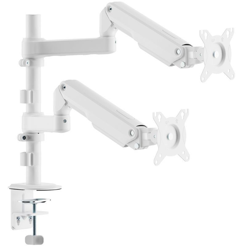 Suporte de Mesa com Contrapeso para 2 Monitores Aisens DT32TSR-441/ Rotativo/ Inclinável/ até 9kg
