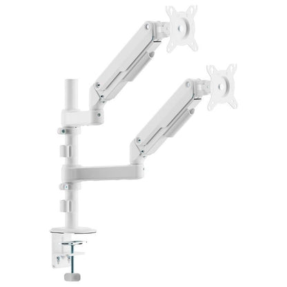 Suporte de Mesa com Contrapeso para 2 Monitores Aisens DT32TSR-441/ Rotativo/ Inclinável/ até 9kg
