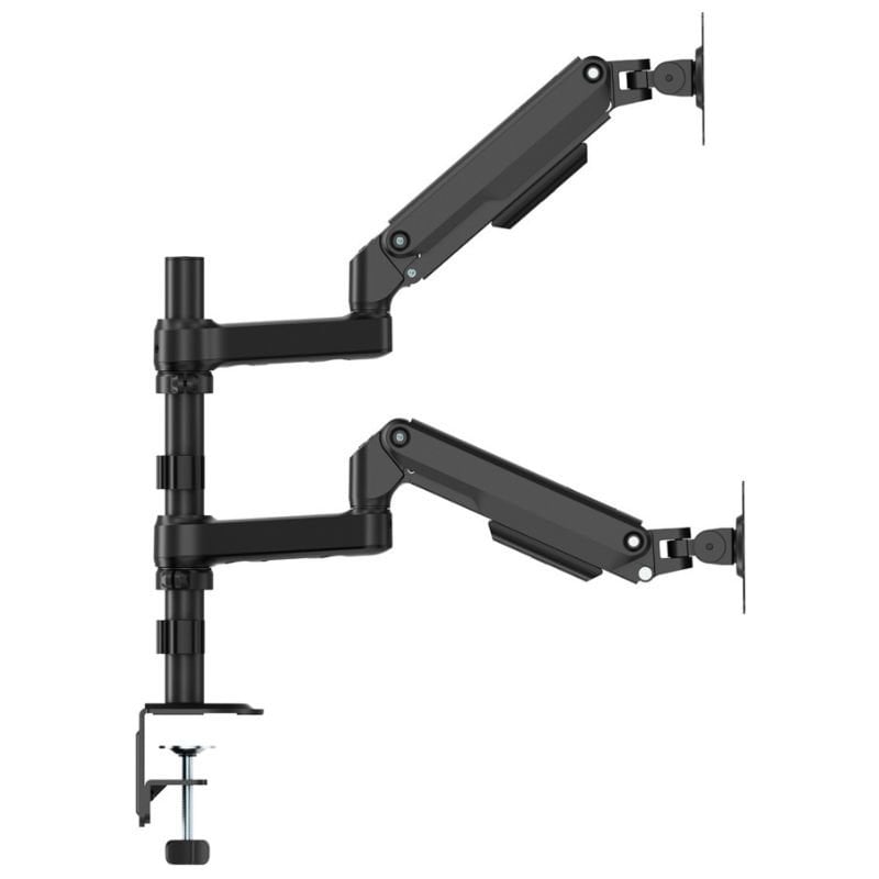Soporte de Mesa con Contrapeso para 2 Monitores Aisens DT32TSR-453/ Giratorio/ Inclinable/ hasta 9kg