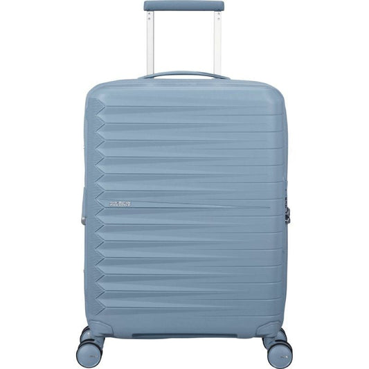 Mala de Cabine American Tourister FastForward Spinner Expansível 55cm/ 55x40x23cm/ 4 Rodas/ Azul