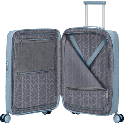 Mala de Cabine American Tourister FastForward Spinner Expansível 55cm/ 55x40x23cm/ 4 Rodas/ Azul