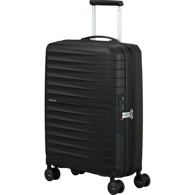 Mala de Cabine American Tourister FastForward Spinner Expansível 55cm/ 55x40x23cm/ 4 Rodas/ Preto