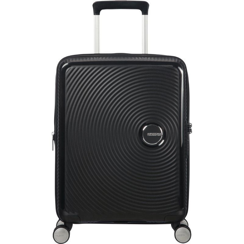 Mala de Cabine American Tourister SoundBox Spinner 55cm/ 55x40x20cm/ 4 Rodas/ Preta