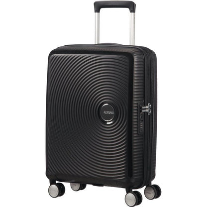 Mala de Cabine American Tourister SoundBox Spinner 55cm/ 55x40x20cm/ 4 Rodas/ Preta