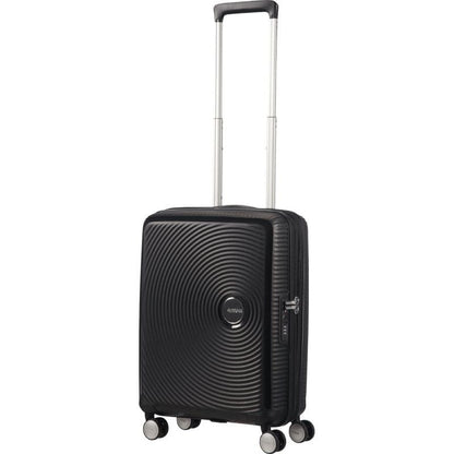 Mala de Cabine American Tourister SoundBox Spinner 55cm/ 55x40x20cm/ 4 Rodas/ Preta