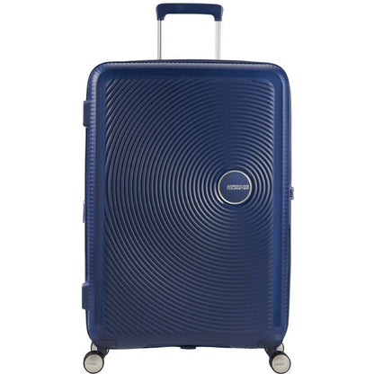 Mala Média American Tourister SoundBox Spinner 67cm/ 67x46.5x29cm/ 4 Rodas/ Azul Marinho