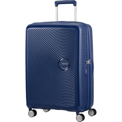 Mala Média American Tourister SoundBox Spinner 67cm/ 67x46.5x29cm/ 4 Rodas/ Azul Marinho