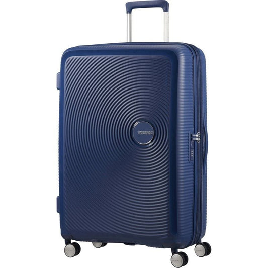 Mala Grande American Tourister SoundBox Spinner 77cm/ 77x51.5x29.5cm/ 4 Rodas/ Azul Marinho