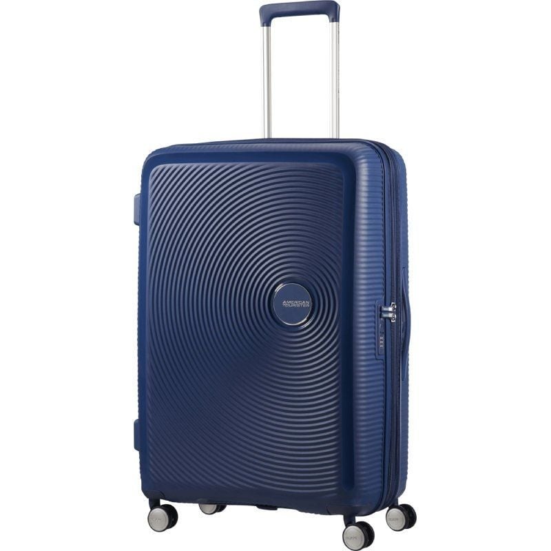Mala Grande American Tourister SoundBox Spinner 77cm/ 77x51.5x29.5cm/ 4 Rodas/ Azul Marinho