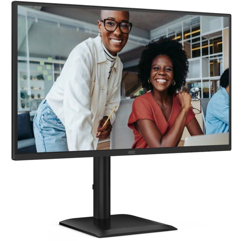 Monitor Profissional AOC 27E4U 27"/ Full HD/ Multimédia/ Ajustável em altura/ Preto