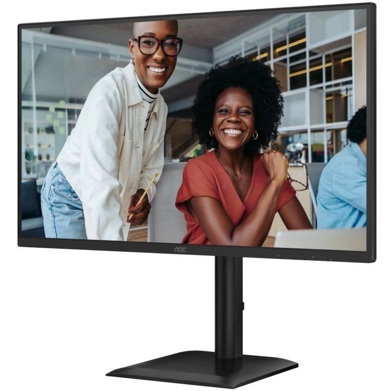 Monitor Profissional AOC 27E4U 27"/ Full HD/ Multimédia/ Ajustável em altura/ Preto