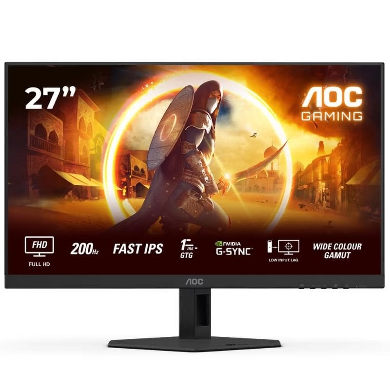 Monitor Gaming AOC 27G4HRE 27"/ Full HD/ 1ms/ 200Hz/ IPS/ Multimédia/ Preto