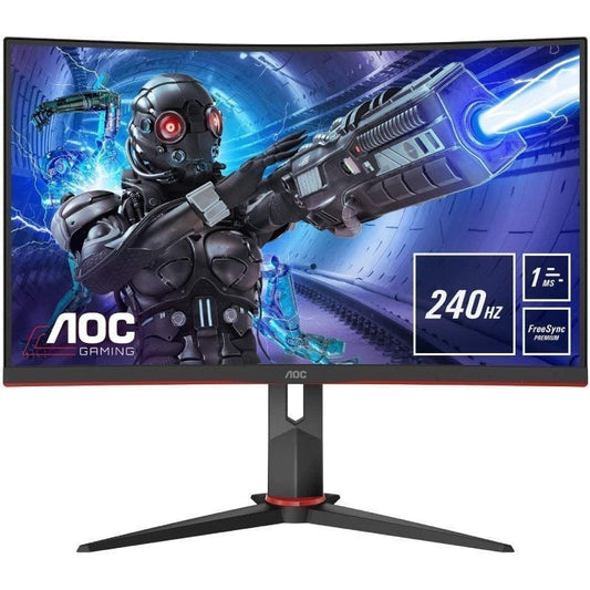 Monitor Gaming Curvo AOC C32G2ZE 31.5"/ Full HD/ 1ms/ 240Hz/ VA/ Preto
