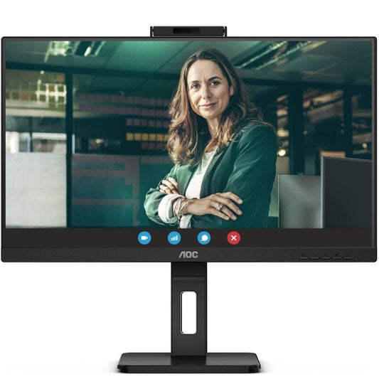 Monitor Profissional AOC Q27P3QW 27"/ QHD/ Webcam/ Multimédia/ Altura ajustável/ Preto