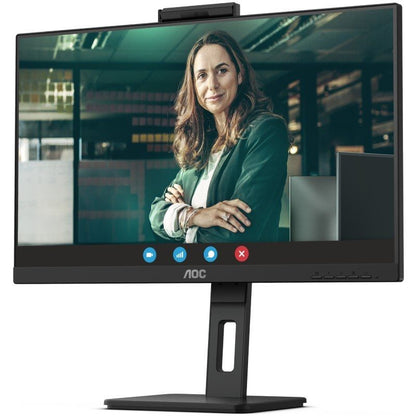 Monitor Profesional AOC Q27P3QW 27"/ QHD/ Webcam/ Multimedia/ Regulable en altura/ Negro