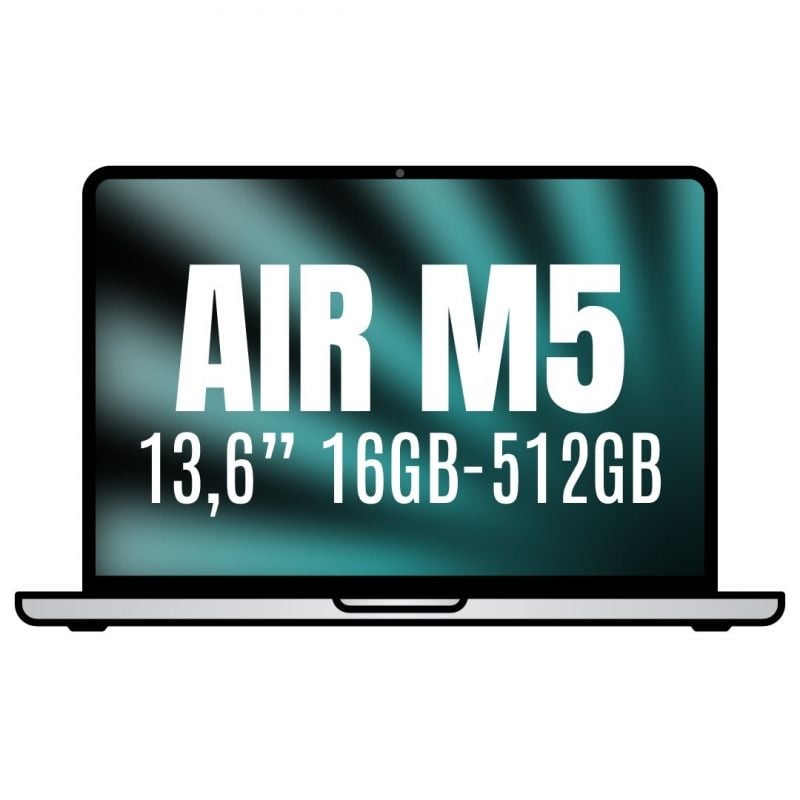 Apple Macbook Air 13,6"/ M5 10-Core CPU/ 16GB/ 512GB SSD/ 8-Core GPU/ Prateado