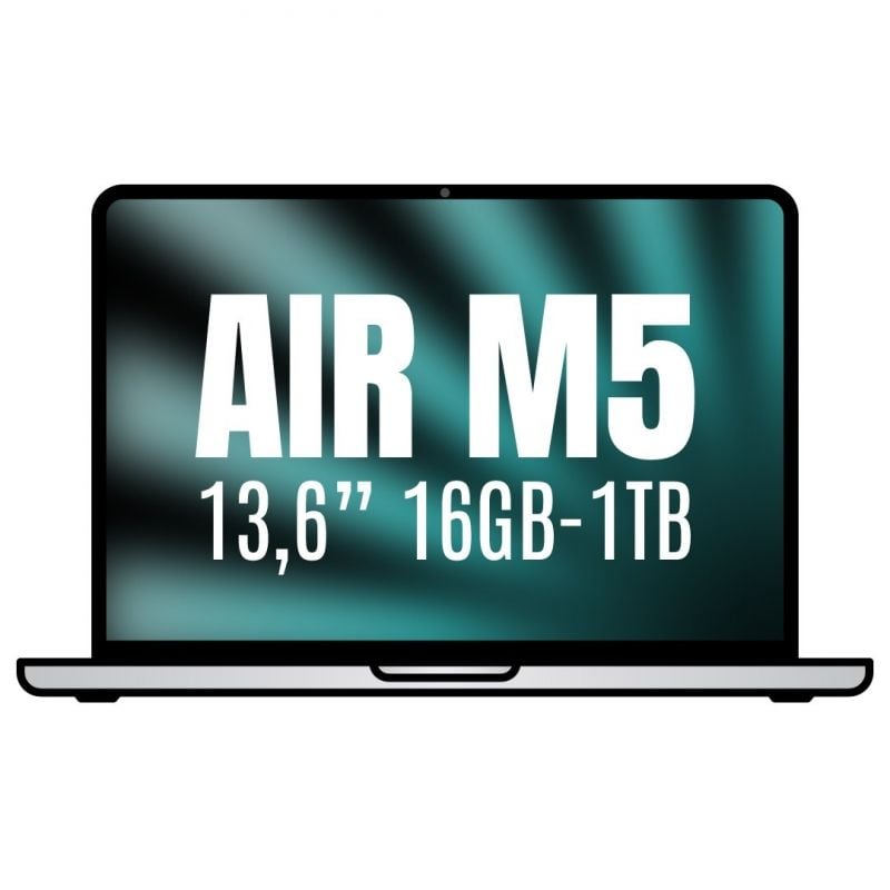 Apple Macbook Air 13,6"/ CPU M5 10-Core/ 16GB/ SSD 1TB/ GPU 10-Core/ Prateado