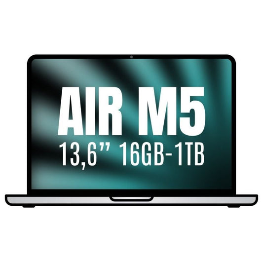 Apple Macbook Air 13,6"/ CPU M5 10-Core/ 16GB/ SSD 1TB/ GPU 10-Core/ Prateado