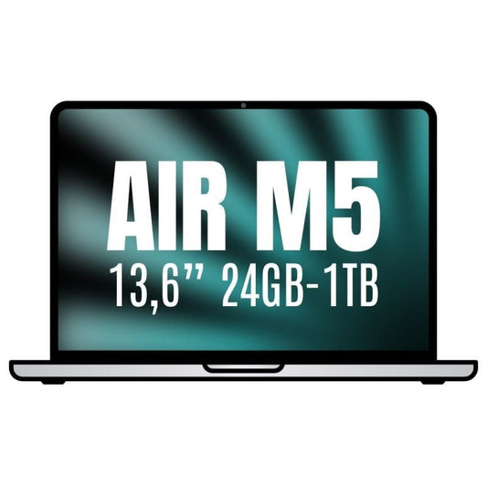 Apple Macbook Air 13,6"/ M5 10-Core CPU/ 24GB/ 1TB SSD/ 10-Core GPU/ Prateado