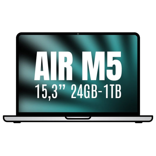 Apple Macbook Air 15,3"/ M5 10-Core CPU/ 24GB/ 1TB SSD/ 10-Core GPU/ Prateado
