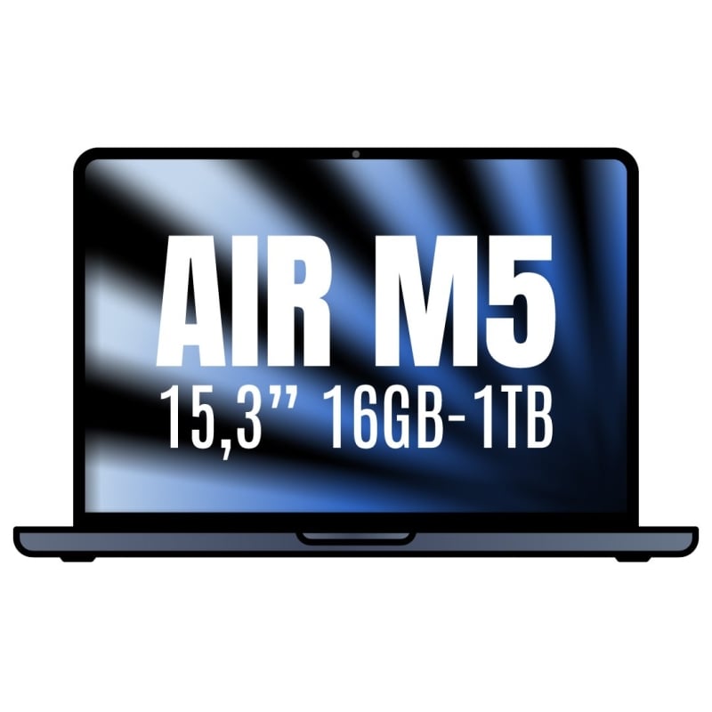 Apple Macbook Air 15,3"/ M5 10-Core CPU/ 16GB/ 1TB SSD/ 10-Core GPU/ Meia-noite