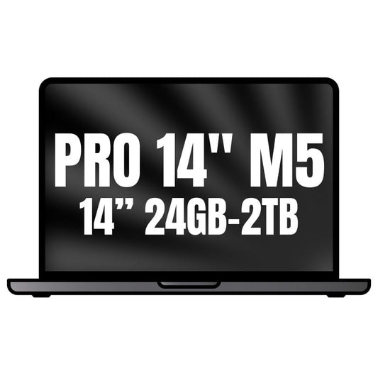 Apple Macbook Pro 14"/ M5 Pro 18-Core CPU/ 24GB/ 2TB SSD/ 20-Core GPU/ Negro Espacial