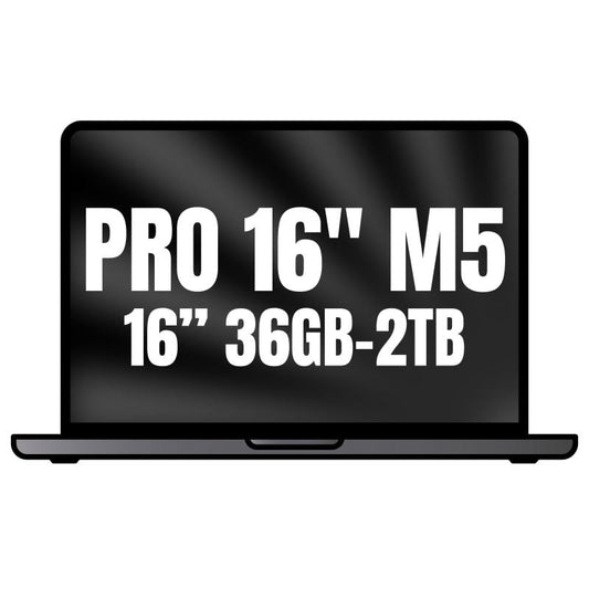 Apple Macbook Pro 16"/ M5 Max 18-Core CPU/ 36GB/ 2TB SSD/ 32-Core GPU/ Negro Espacial