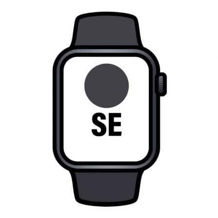 Apple Watch SE/ GPS/ 40mm/ Caja de Aluminio Medianoche/ Correa Deportiva Medianoche M/L