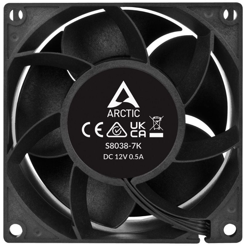 Pack de 4 Ventoinhas Arctic S8038-7K/ 8cm