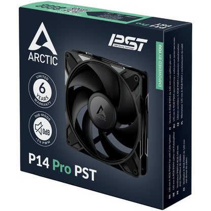 Ventoinha Arctic P14 PWM PST/ 14cm/ Preto