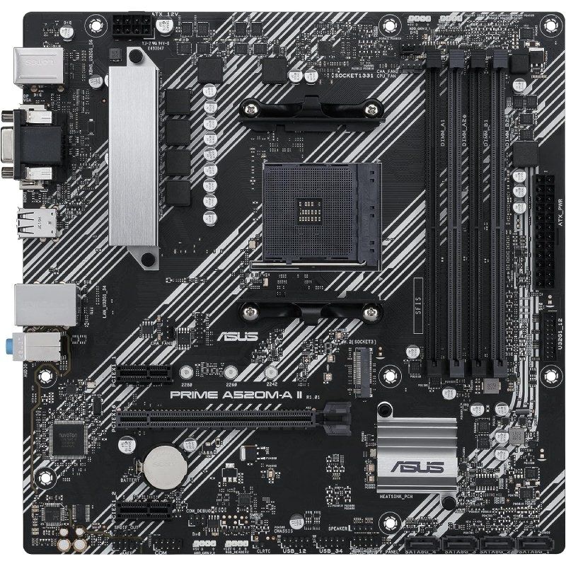 Motherboard Asus Prime A520M-A II/CSM Socket AM4/ DDR4/ PCIe 3.0/ Micro ATX