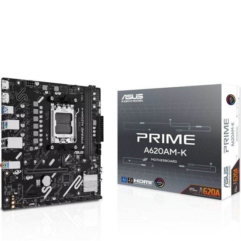 Placa Mãe Asus A620AM-K Socket AM5/ DDR5/ PCIe 4.0/ Micro ATX