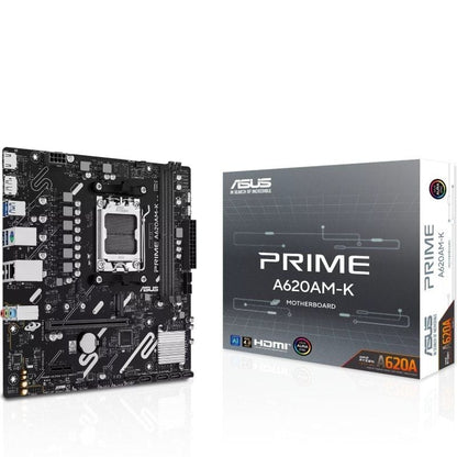 Placa Mãe Asus A620AM-K Socket AM5/ DDR5/ PCIe 4.0/ Micro ATX