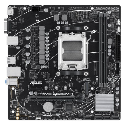 Placa Mãe Asus Prime A620M-K Socket AM5/ DDR5/ PCIe 4.0/ Micro ATX