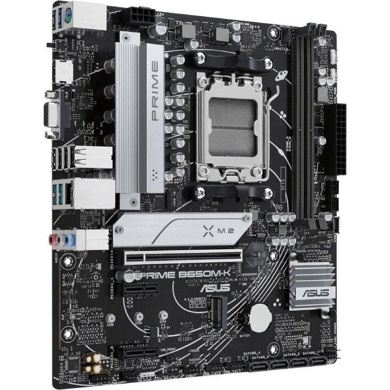 Placa-Mãe Asus Prime B650M-K/ Socket AM5/ DDR5/ PCIe 5.0/ Micro ATX