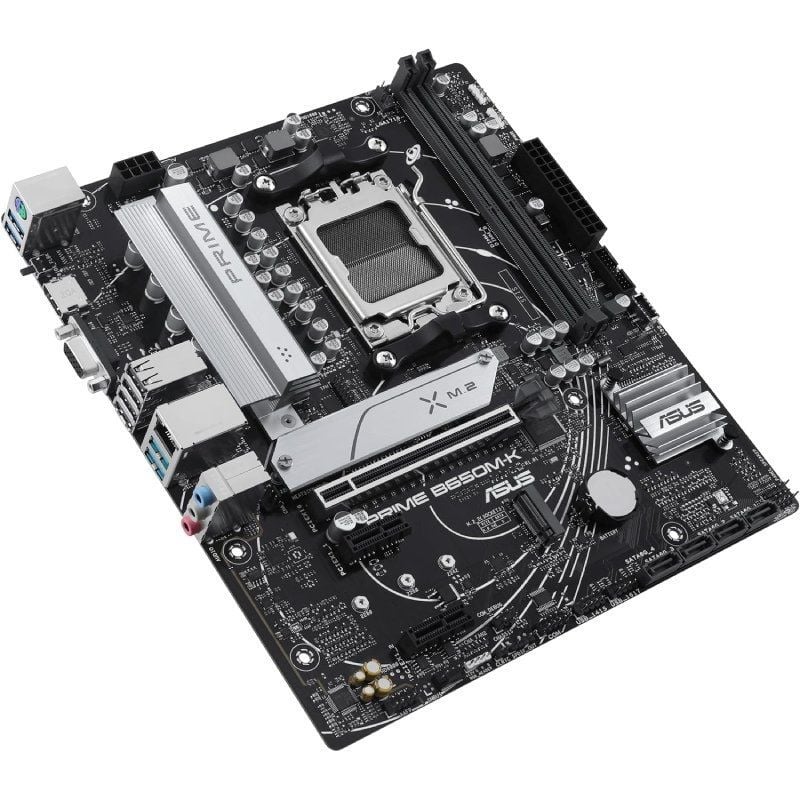 Placa-Mãe Asus Prime B650M-K/ Socket AM5/ DDR5/ PCIe 5.0/ Micro ATX