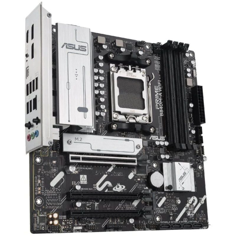Placa-Mãe Asus Prime B840M-A WIFI Socket AM5/ DDR5/ PCIe 4.0/ Micro ATX