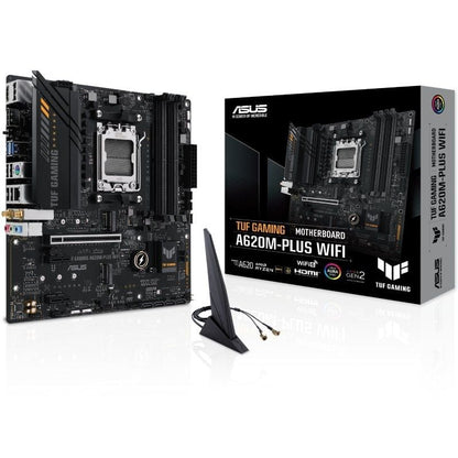 Placa-Mãe Asus TUF GAMING A620M-PLUS WiFi Socket AM5/ DDR5/ PCIe 4.0/ Micro ATX